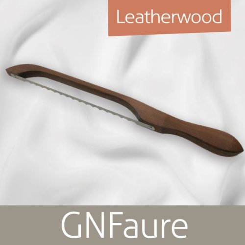 GN Faure Bow Bread Knife Leatherwood