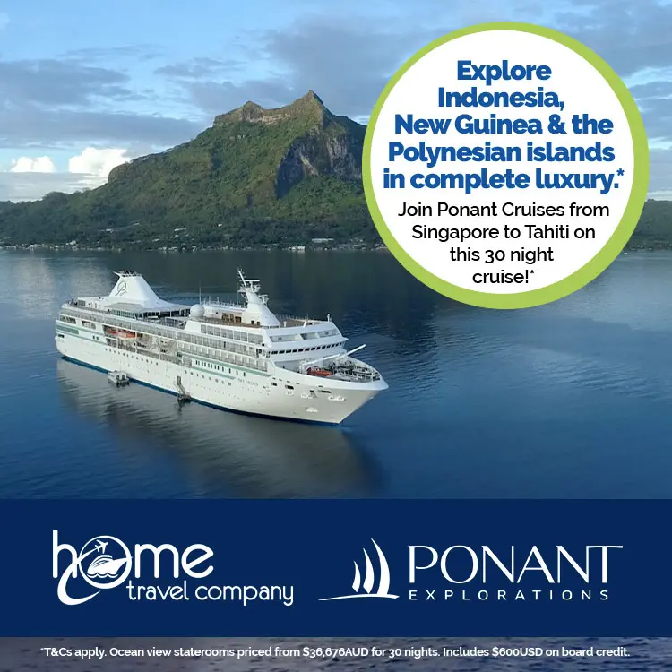 Ponant Singapore to Tahiti Cruise
