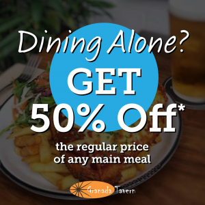 50% off any main course - Granada Tavern