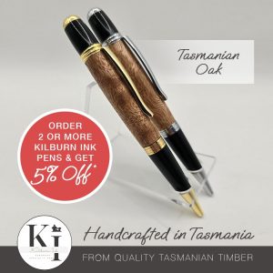 Kilburn Ink Tasmanian Oak Executive Pens