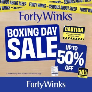 Forty Winks Boxing Day Sale 2025