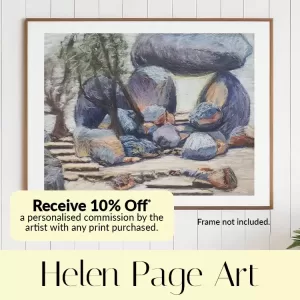 Pyramid Rock Art Print