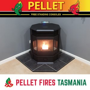 Grace 13kw Pellet Fire Free Standing Console Heater
