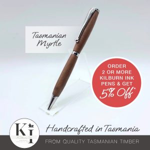 Kilburn Ink Tasmanian Myrtle Slimline Pens