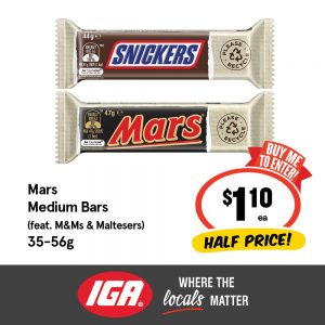 Mars Chocolate Medium Size Bars 35-56g
