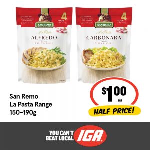 San Remo La Pasta Range 150-190g