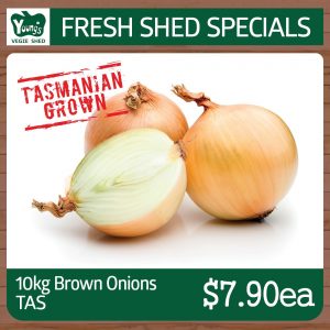 Tasmanian Brown Onions - 10kg Bag