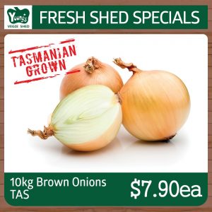 Tasmanian Brown Onions - 10kg Bag