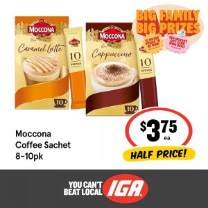 Moccona Coffee Sachets 8-10pk