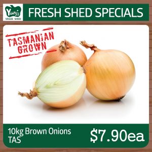 Tasmanian Brown Onions - 10kg Bag