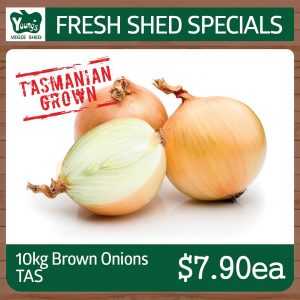 Tasmanian Brown Onions - 10kg Bag