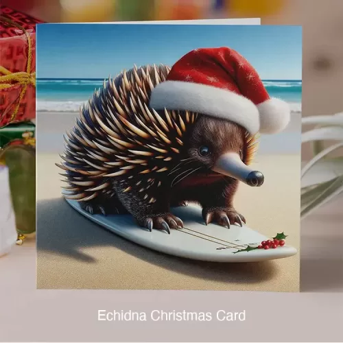 Echidna Xmas Card