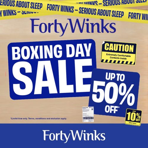 Forty Winks Boxing Day Sale Dec2025