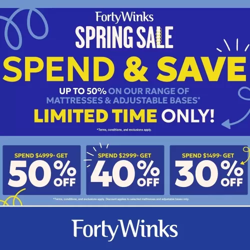 Forty Winks Spring Sale Sep2024