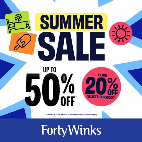 Forty Winks Summer Sale 2 Jan2026
