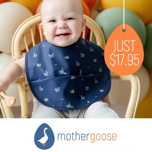 Mother Goose snuggle hunny baby bibs