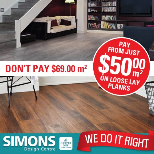 Simons Loose Lay Timber Look Planks