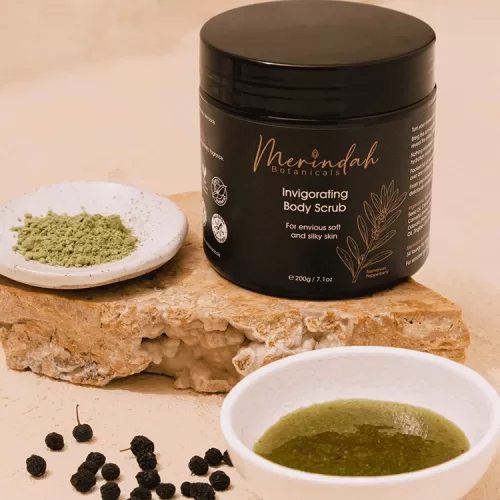 Body scrub massage merindah botanicals png