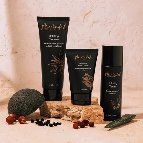 Skin care set merindah botanicals png