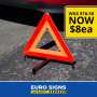 Euro Signs Foldable Warning Triangle