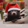 Tassie Devil Log Xmas Card